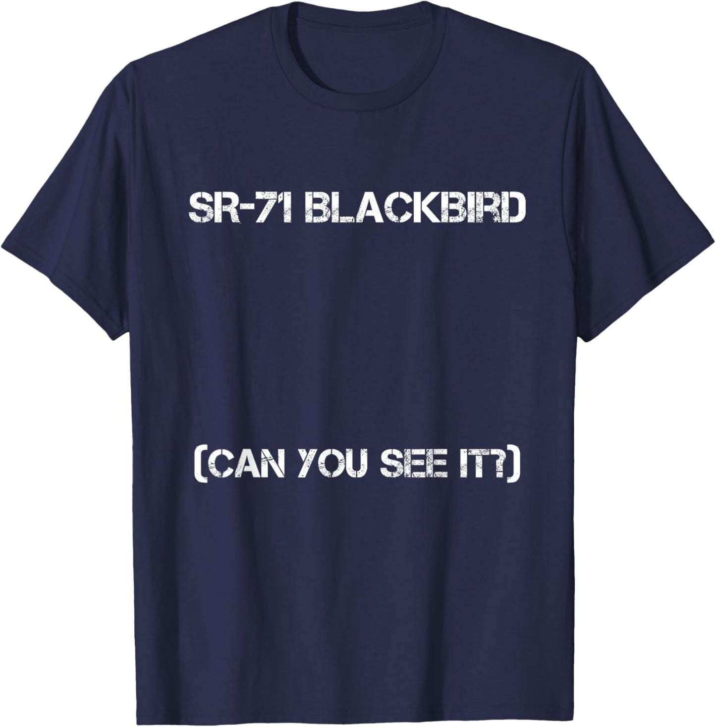 SR-71 Blackbird Blueprint Air Force Military Jet T-Shirt - T-Shirt | Navy