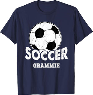Soccer Grammie Funny Sports Soccer T-Shirt - T-Shirt | Navy