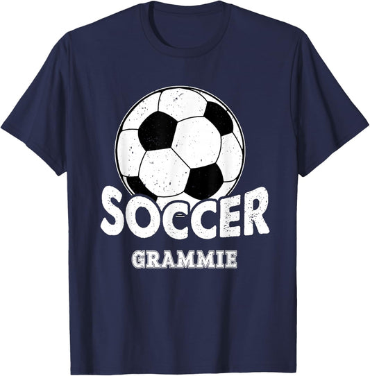 Soccer Grammie Funny Sports Soccer T-Shirt - T-Shirt | Navy