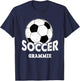 Soccer Grammie Funny Sports Soccer T-Shirt - T-Shirt | Navy