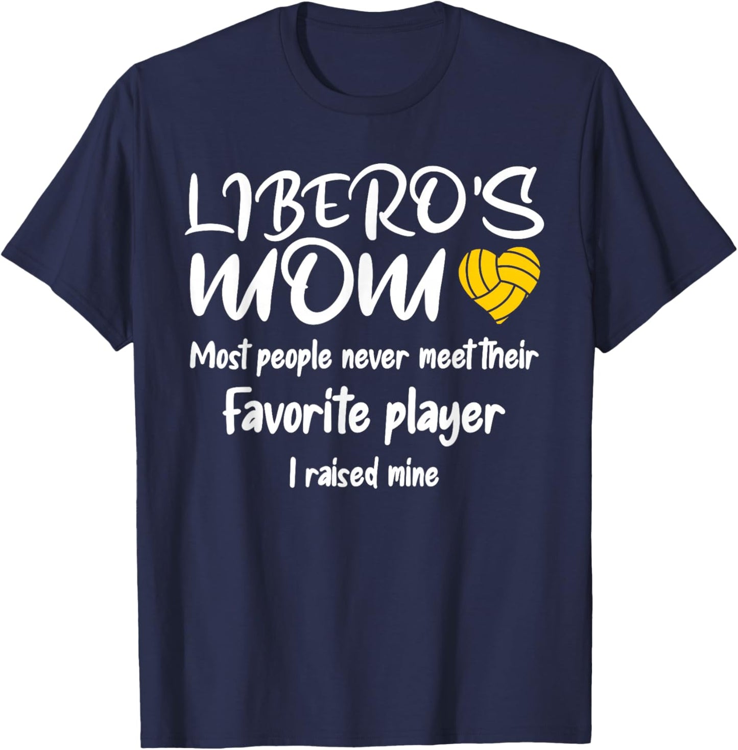 Volleyball Mom Libero T-Shirt - T-Shirt | Navy