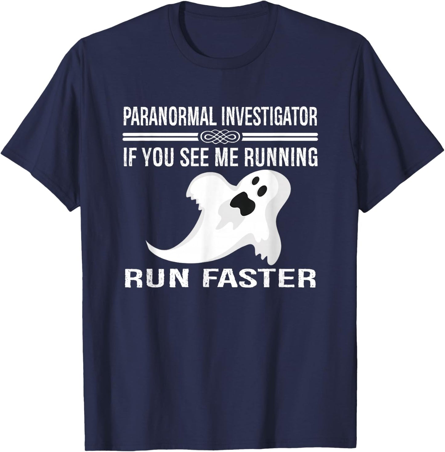 Paranormal Investigator Ghost Hunting T-Shirt - T-Shirt | Navy