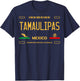 Tamaulipas Mexico License Plate Aesthetic Tamaulipas T-Shirt - T-Shirt | Navy