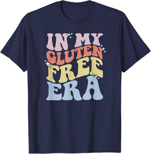 Gluten Intolerance Celiac Awareness in My Gluten Free Era T-Shirt - T-Shirt | Navy