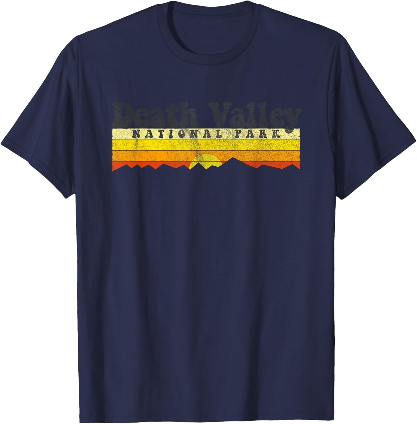 Vintage Death Valley National Park Retro T-Shirt - T-Shirt | Navy