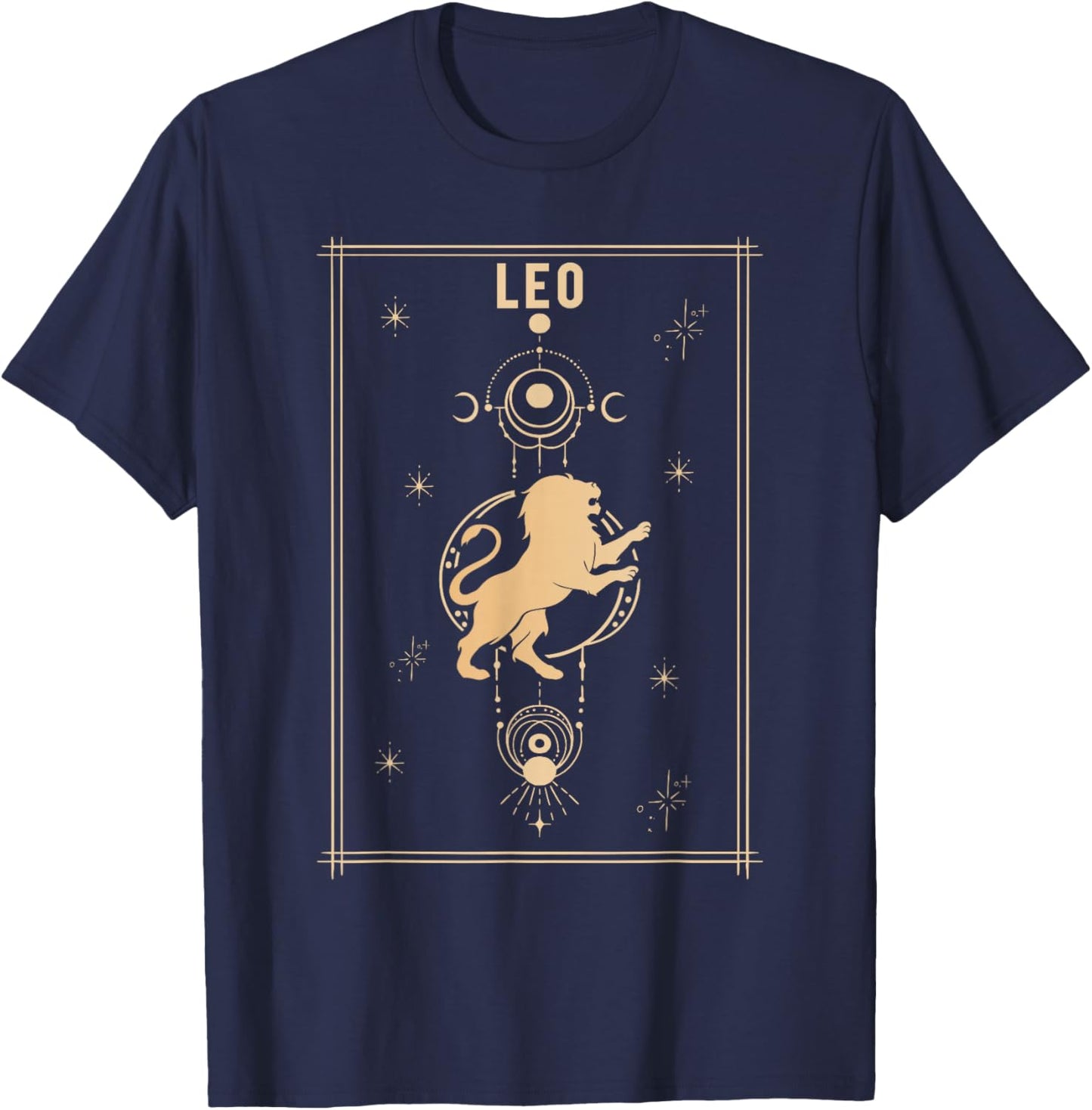Leo Zodiac Gifts Born In August Birthday Season Men Women T-Shirt - T-Shirt | Navy