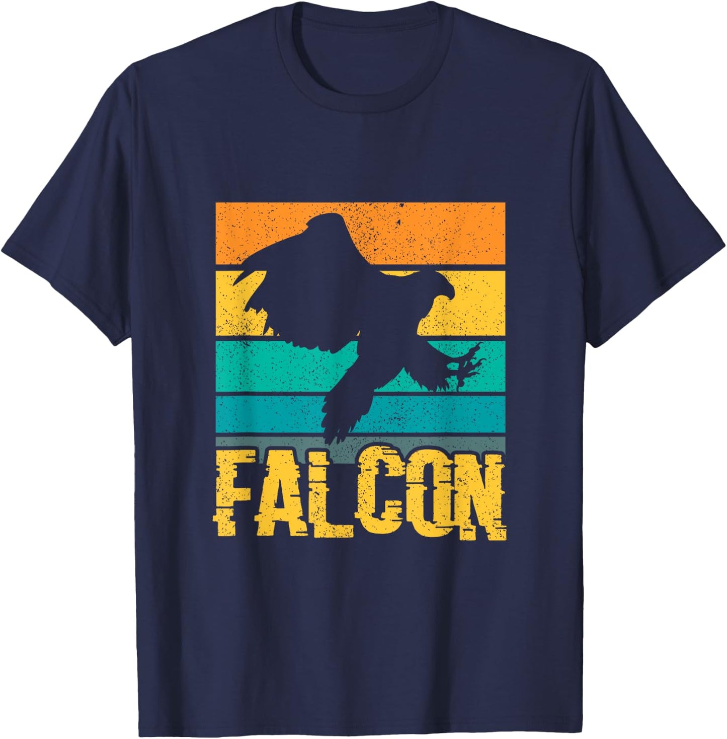 Falcon Bird Gift Falconry & Falconer Lover T-Shirt - T-Shirt | Navy