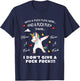 Here A Fuck There A Fuck Funny Dabbing Unicorn T-Shirt - T-Shirt | Navy