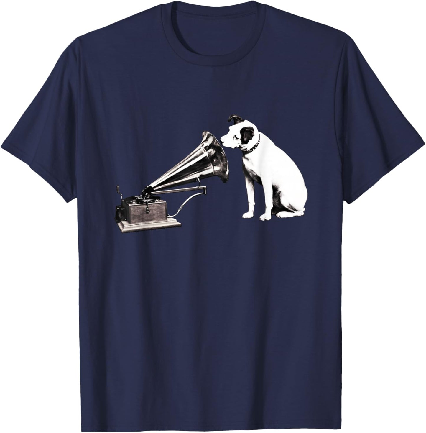 Voice of His Master Painting T-Shirt - T-Shirt | Navy