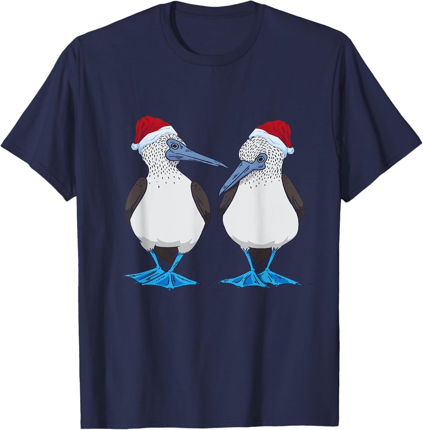 Christmas Blue Footed Booby Blue Bird Blue Foot Booby X-mas T-Shirt - T-Shirt | Navy
