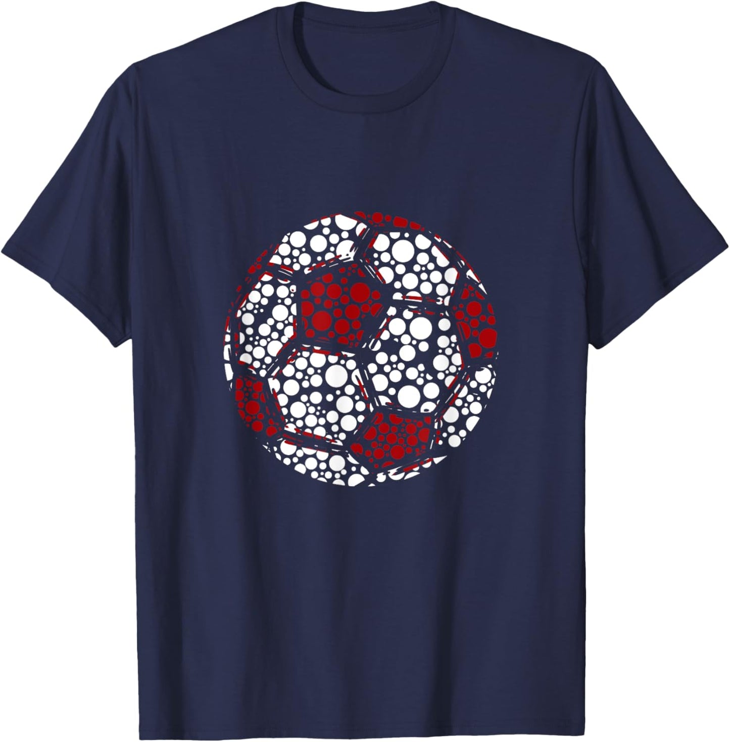 International Dot Day Happy Polka Dot Soccer Lover Sport T-Shirt - T-Shirt | Navy