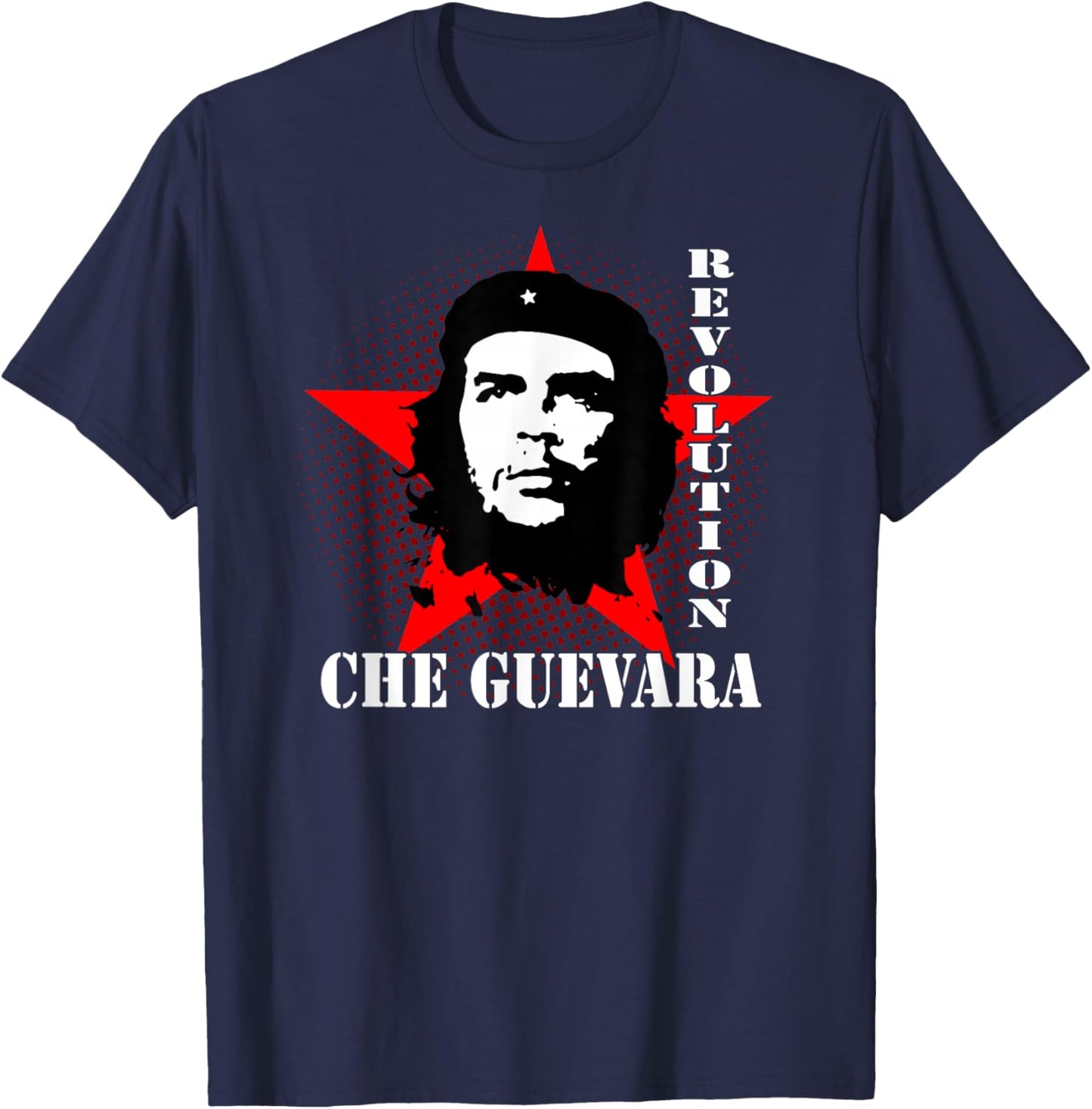 Che Guevara Rebel Signature Guerrilla Icon Revolution T-Shirt - T-Shirt | Navy