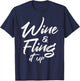 Wine und Spinner Funny Soca Party Gift T-Shirt - T-Shirt | Navy