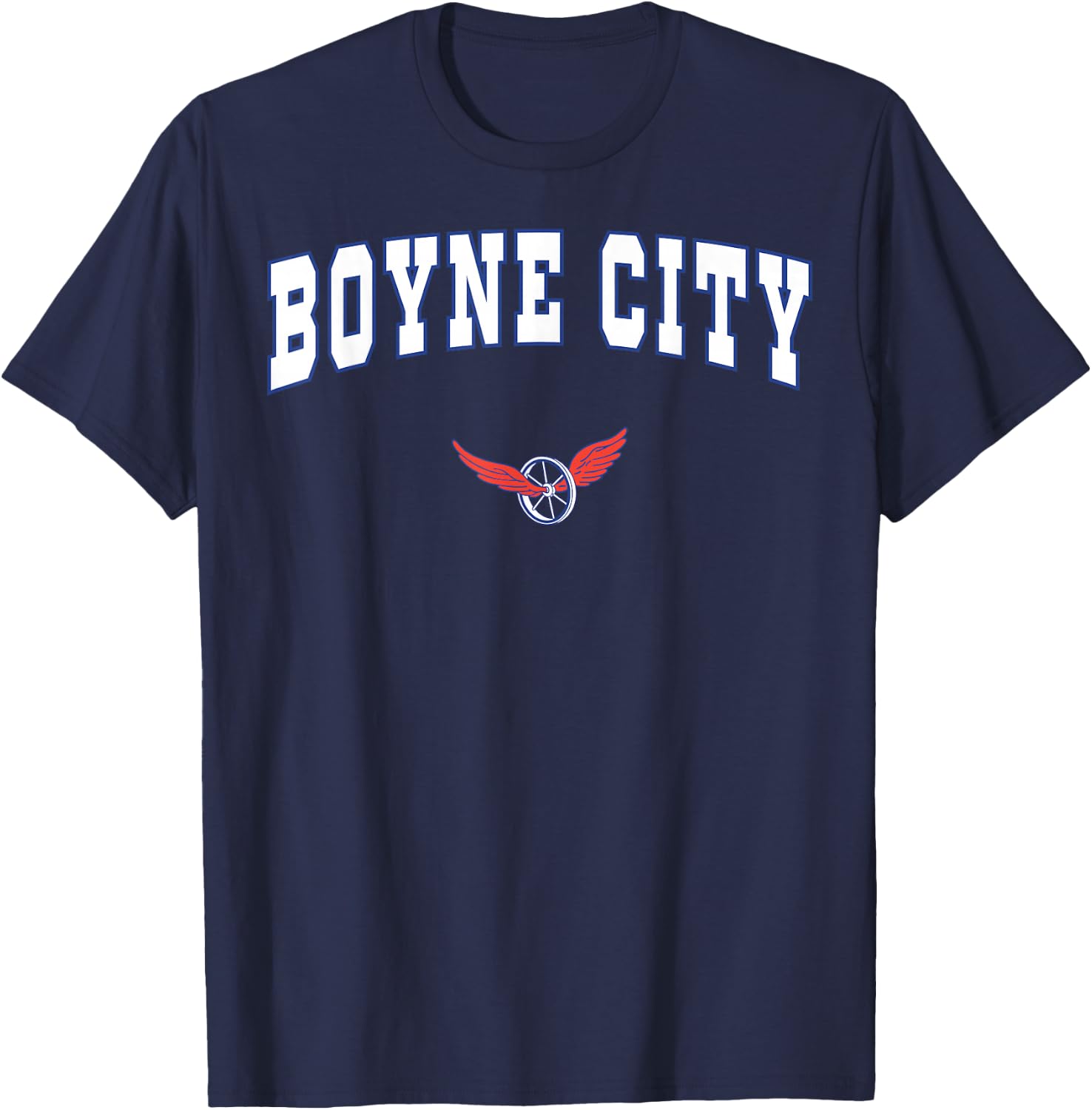 Boyne City High School Ramblers T-Shirt - T-Shirt | Navy