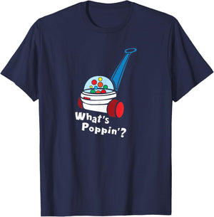 Whats Poppin, Cute Retro Vintage 80's Toy gift T-Shirt - T-Shirt | Navy