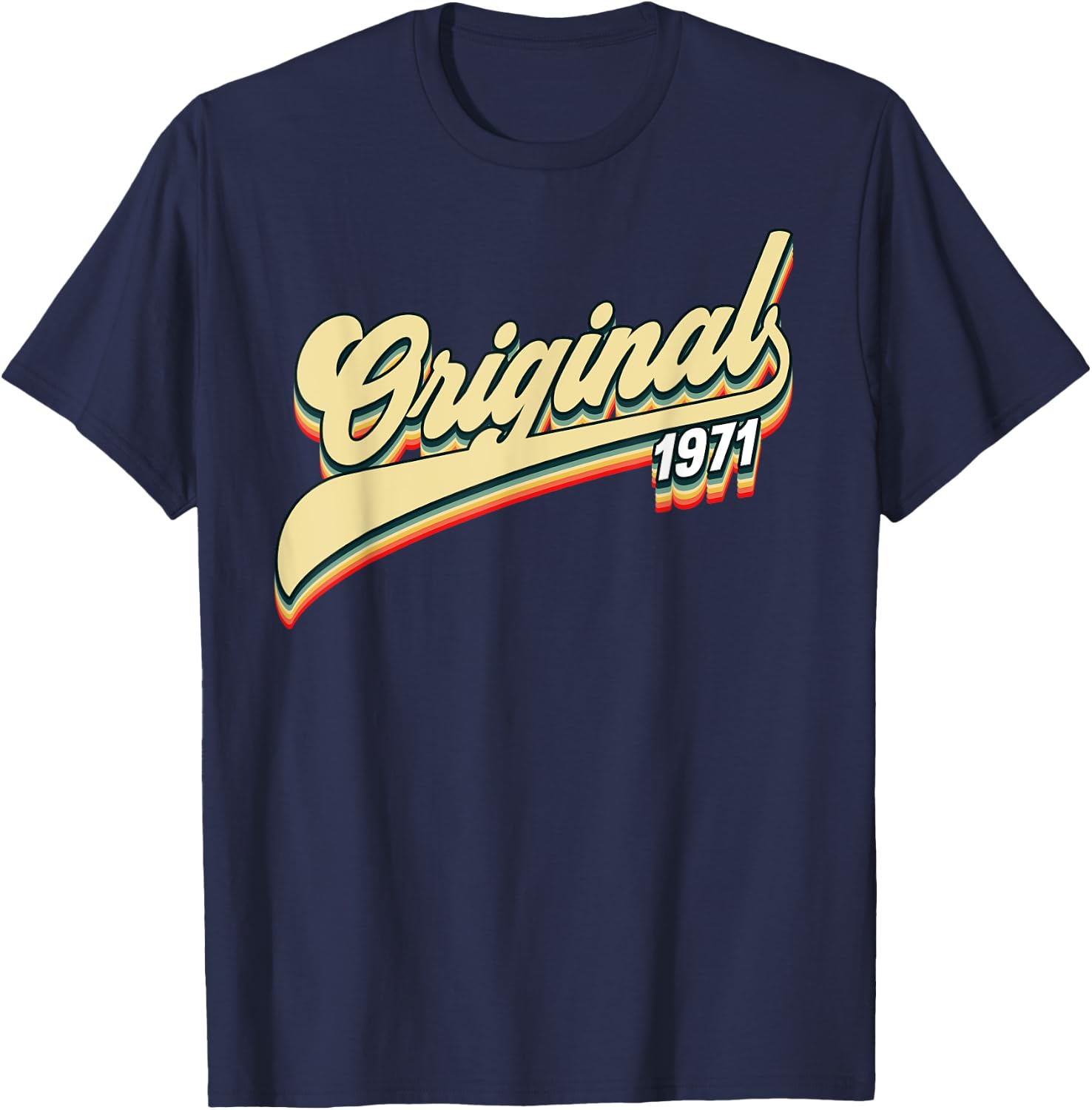 1971 Birthday T-Shirt - T-Shirt | Navy