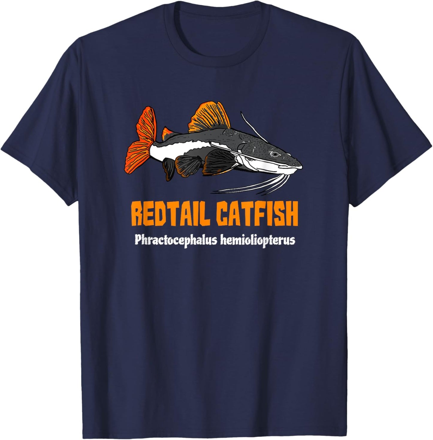 Redtail Catfish Monster Fish Phractocephalus hemioliopterus T-Shirt - T-Shirt | Navy