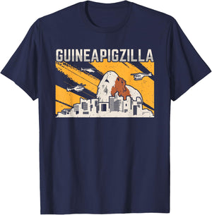 Funny Guinea Pigzilla T-Shirt - T-Shirt | Navy