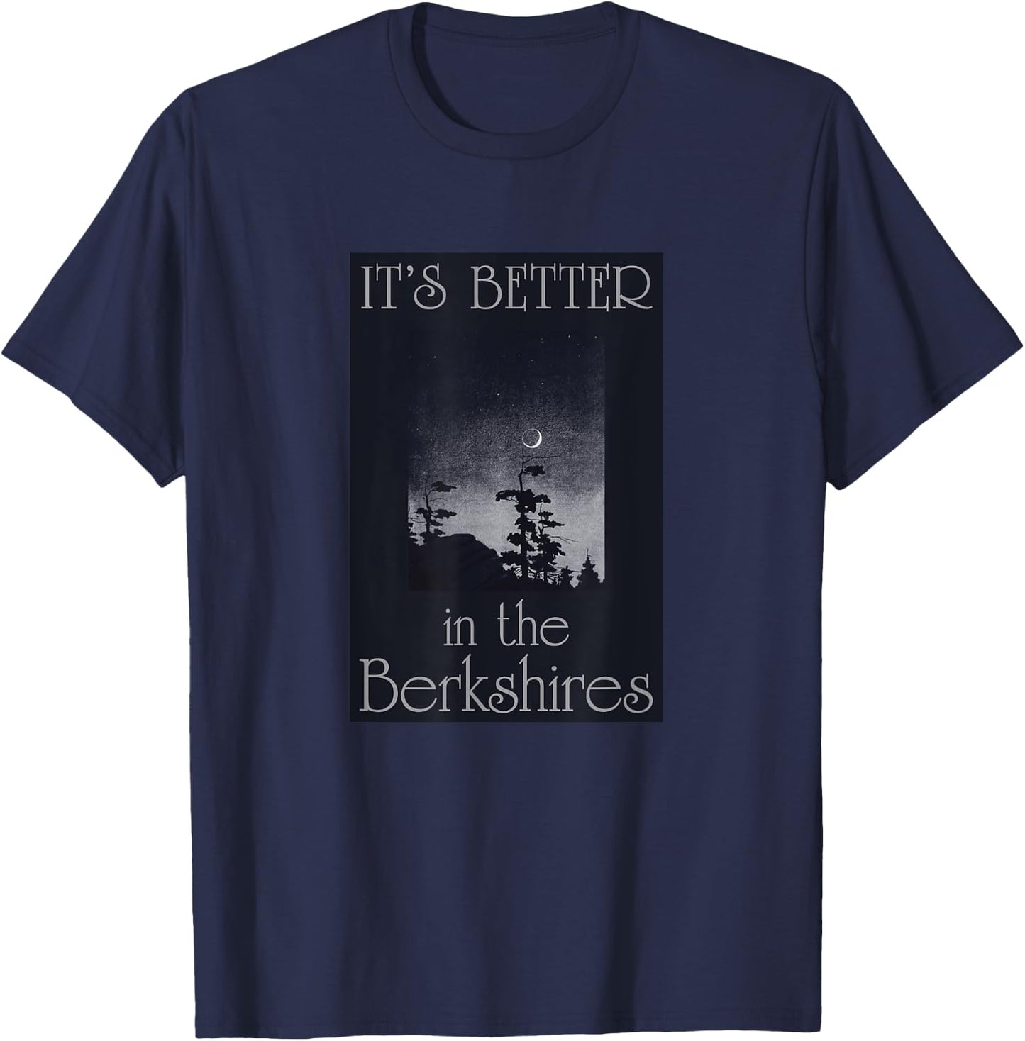 Berkshires Travel Souvenir It's Better In The Berkshires MA T-Shirt - T-Shirt | Navy