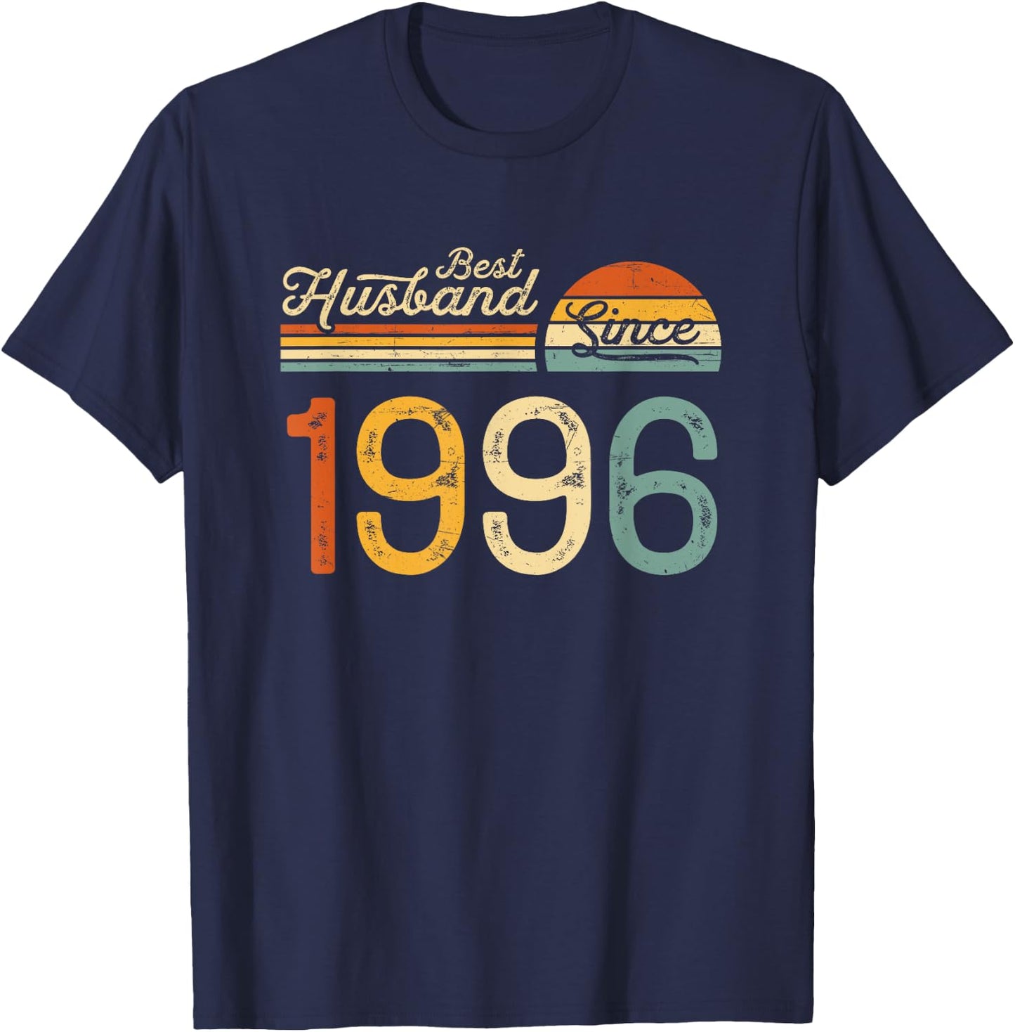29th wedding anniversary 29 years - Best Husband Since 1996 T-Shirt - T-Shirt | Navy