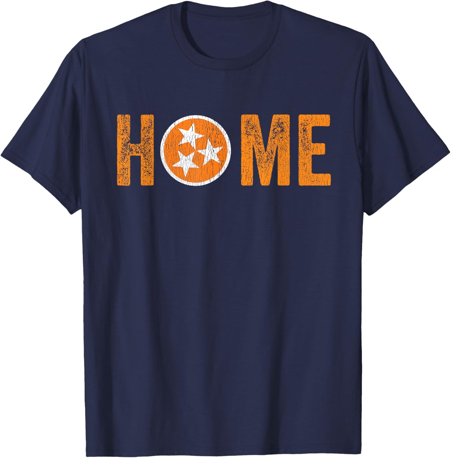 Home Tennessee Orange Tristar Nashville TN Vintage State T-Shirt - T-Shirt | Navy