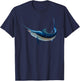 Beautiful Atlantic Blue Marlin Fish T-Shirt - T-Shirt | Navy