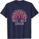 Survivor Rainbow Leopard Pink Breast Cancer Awareness Women T-Shirt - T-Shirt | Navy
