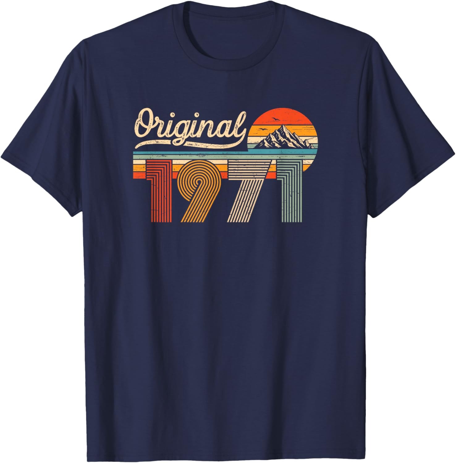 Original 1971 Jahrgang Vintage 55 Jahre Geburtstag Mann Frau T-Shirt - T-Shirt | Navy