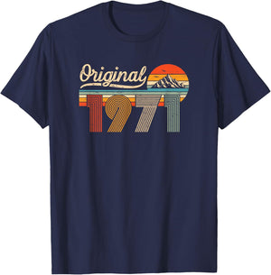 Original 1971 Jahrgang Vintage 55 Jahre Geburtstag Mann Frau T-Shirt - T-Shirt | Navy