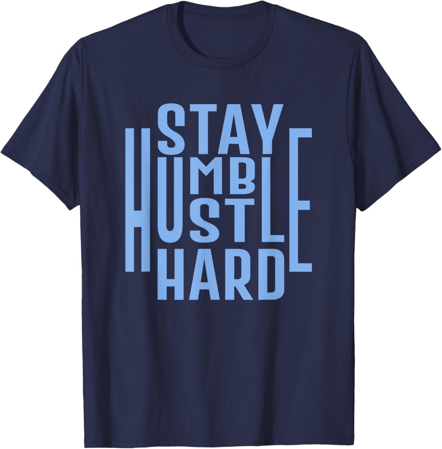 Concrete And Luxury Stay Humble University Blue T-Shirt - T-Shirt | Navy