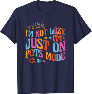 POTS Syndrome Postural Tachycardia Syndrome T-Shirt - T-Shirt | Navy