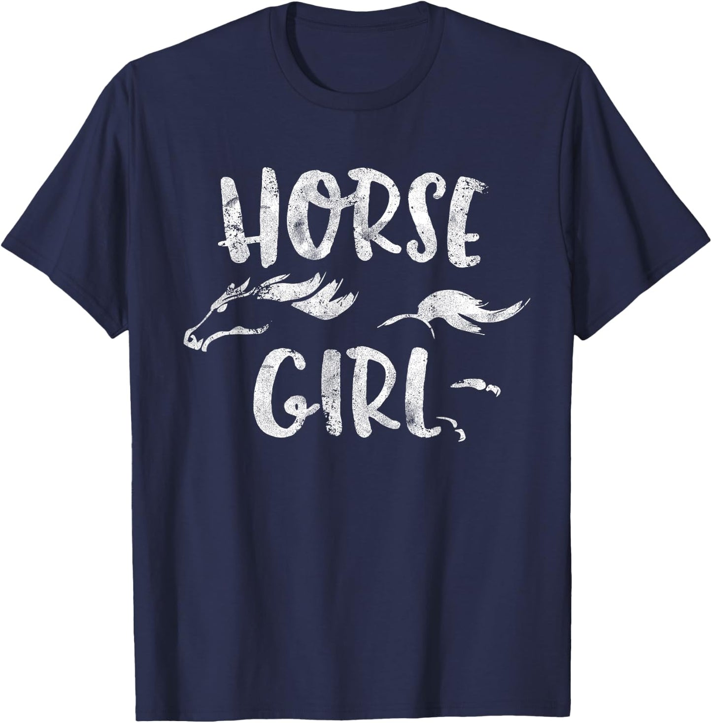 Horse Girl Horseback Riding Equestrian Lover Gifts T-Shirt - T-Shirt | Navy