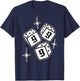 999 Angel Number Dice Stars Manifestation T-Shirt - T-Shirt | Navy