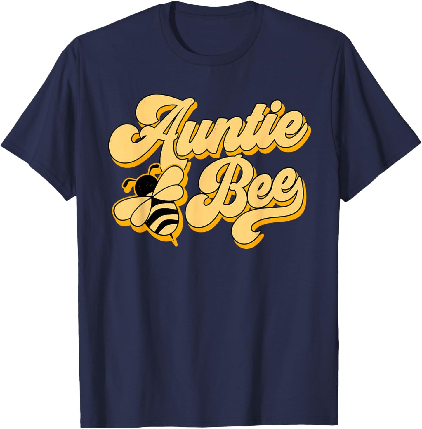 Auntie Bee 1st Birthday Outfit For Beekeeper Aunty Women T-Shirt - T-Shirt | Navy