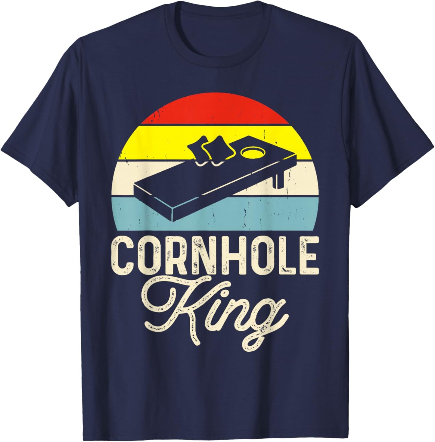 Cornhole King T-Shirt - T-Shirt | Navy