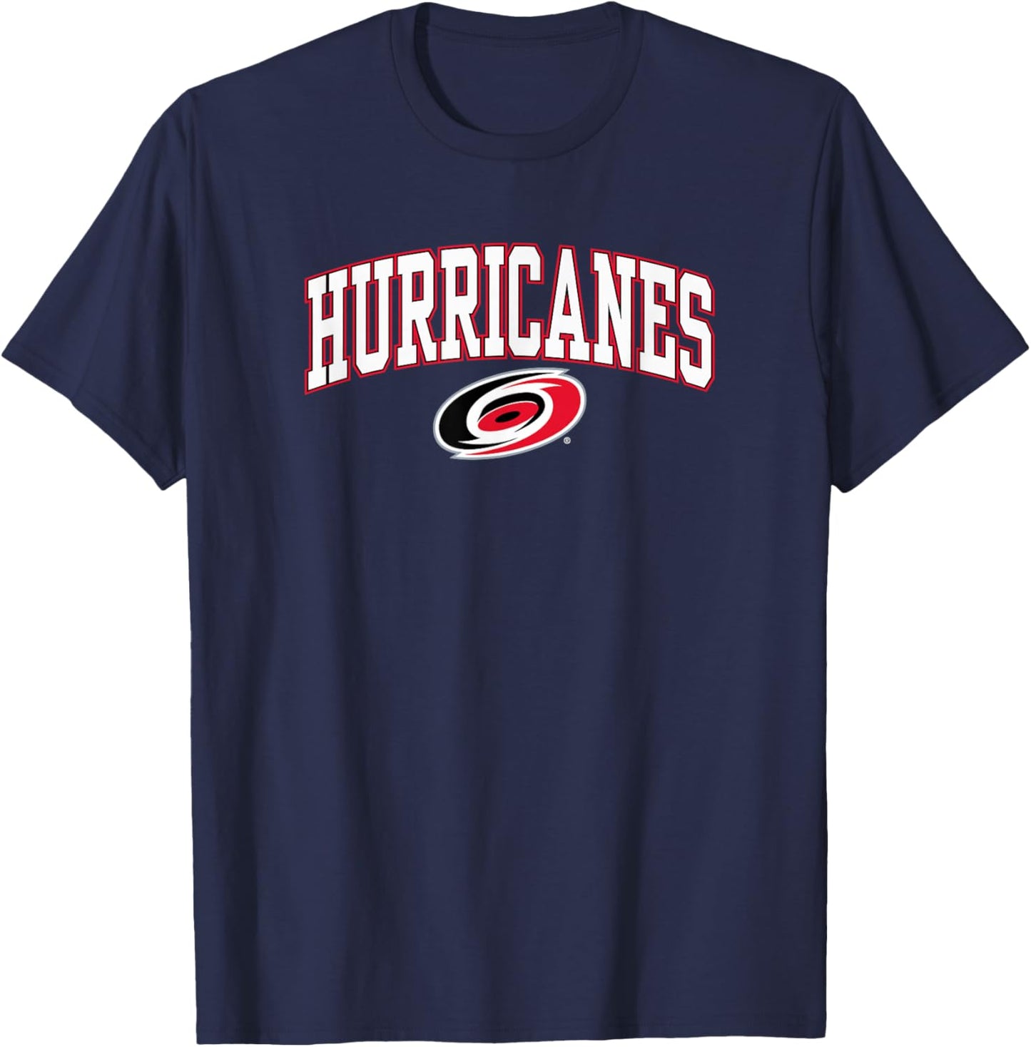 Carolina Hurricanes Arch Over Officially Licensed T-Shirt - T-Shirt | Navy