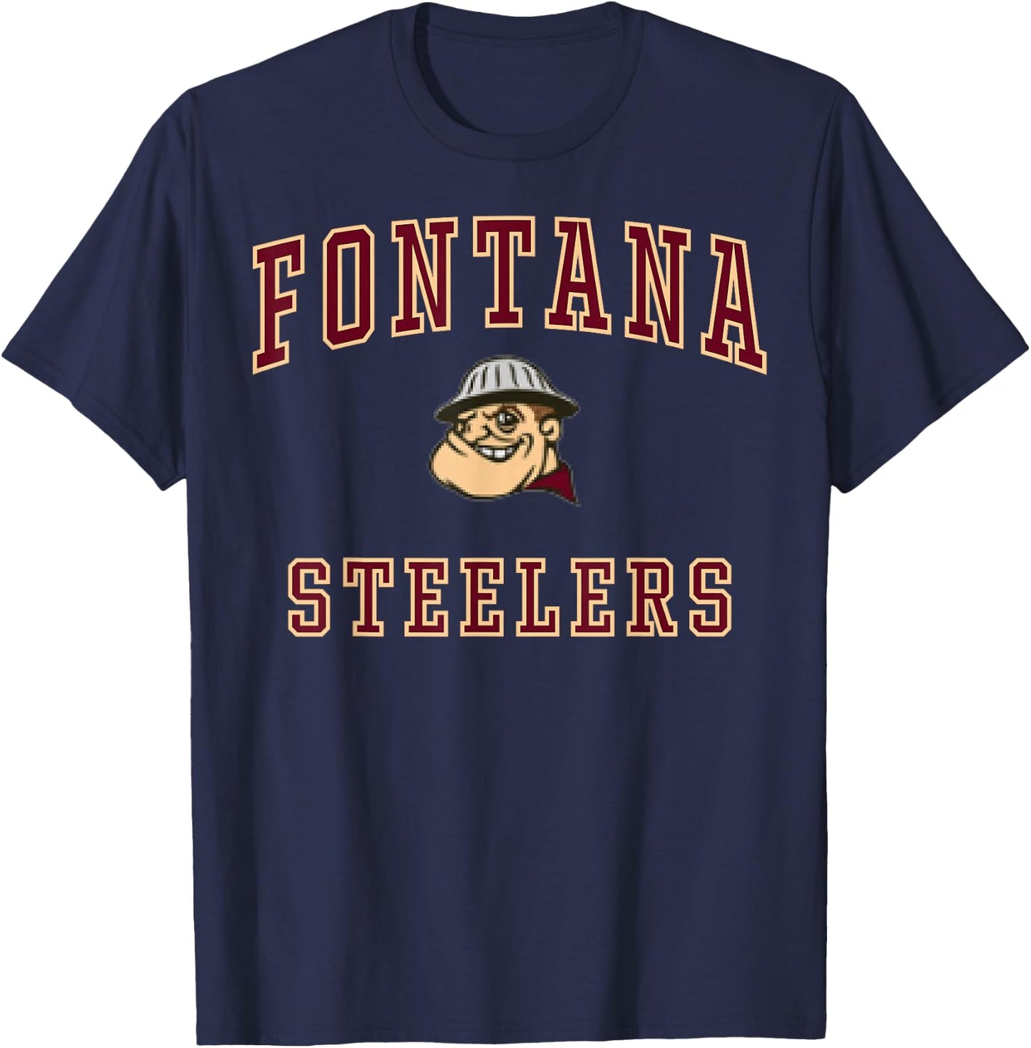 Fontana High School Steelers C1 T-Shirt - T-Shirt | Navy
