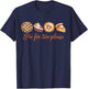 Pie for Two Please Retro Thanksgiving Pregnancy Announcement T-Shirt - T-Shirt | Navy