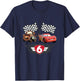 Kinder Cars 6 Geburtstag T-Shirt - T-Shirt | Navy