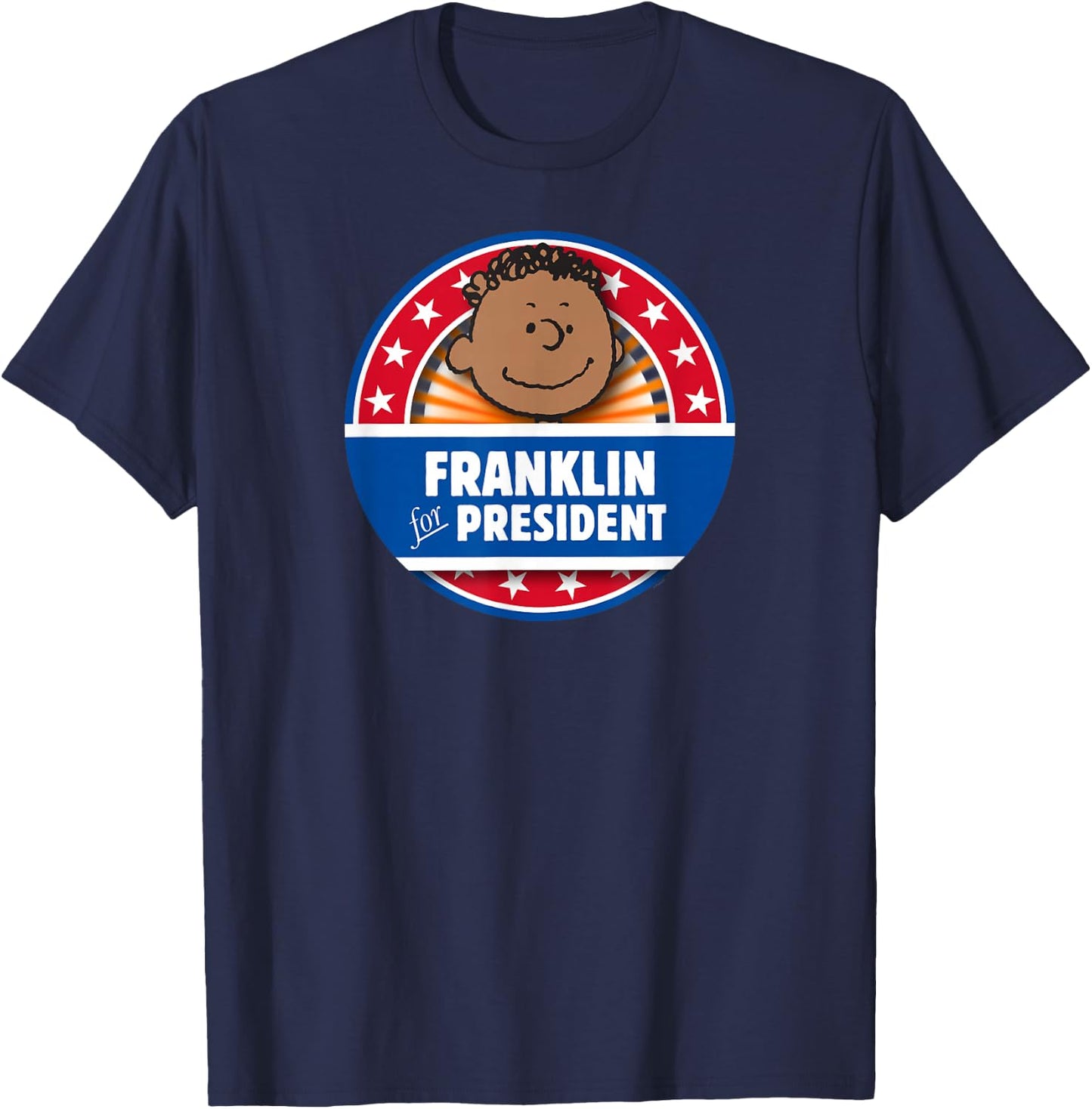 Peanuts Franklin for President T-Shirt - T-Shirt | Navy