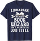 Cool Librarian Art Women Read Library Book Lovers T-Shirt - T-Shirt | Navy