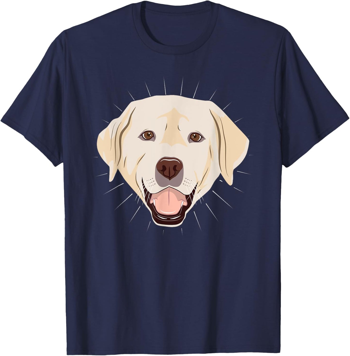 Labrador Retriever Face Art Dog Lover Gift T-Shirt - T-Shirt | Navy