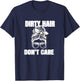 Dirty Hair Don't Care Messy Bun T-Shirt - T-Shirt | Navy