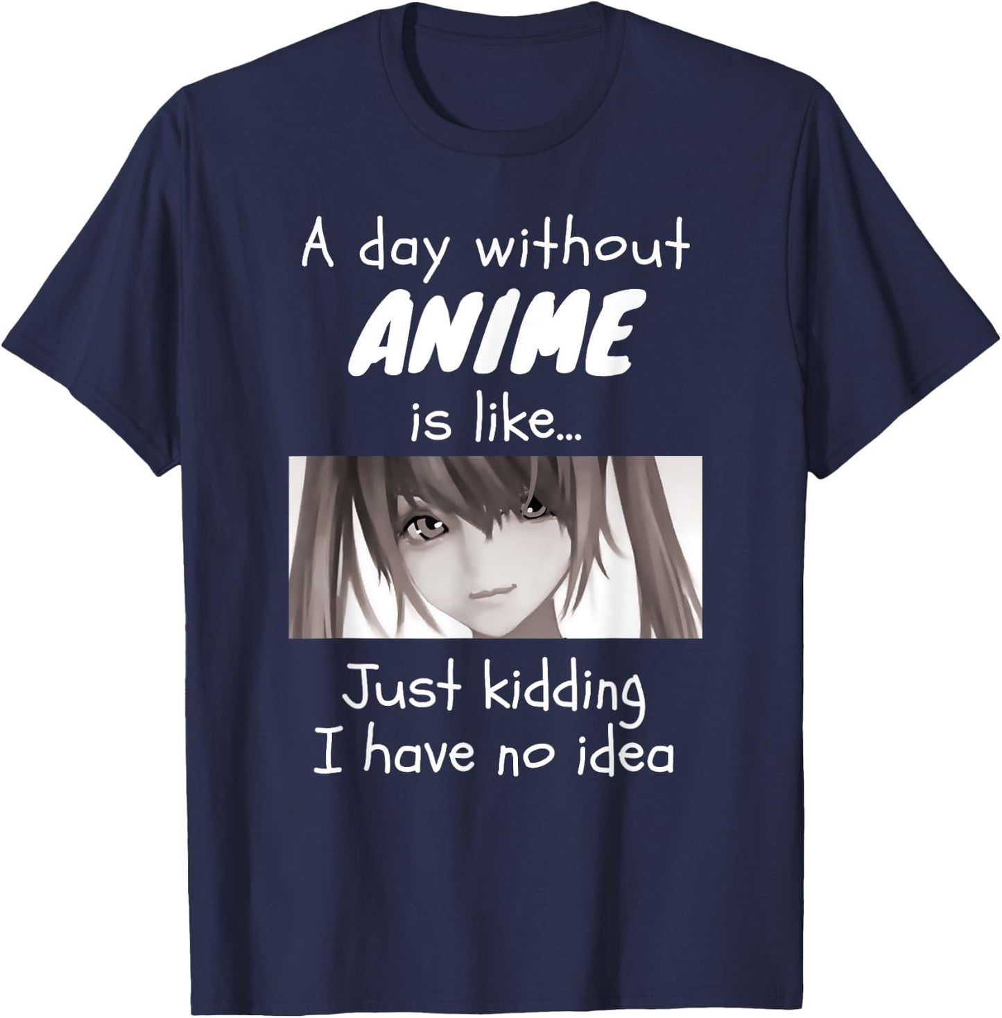 Anime Clothes Girls Women Funny Anime Outfits Cosplay Anime T-Shirt - T-Shirt | Navy