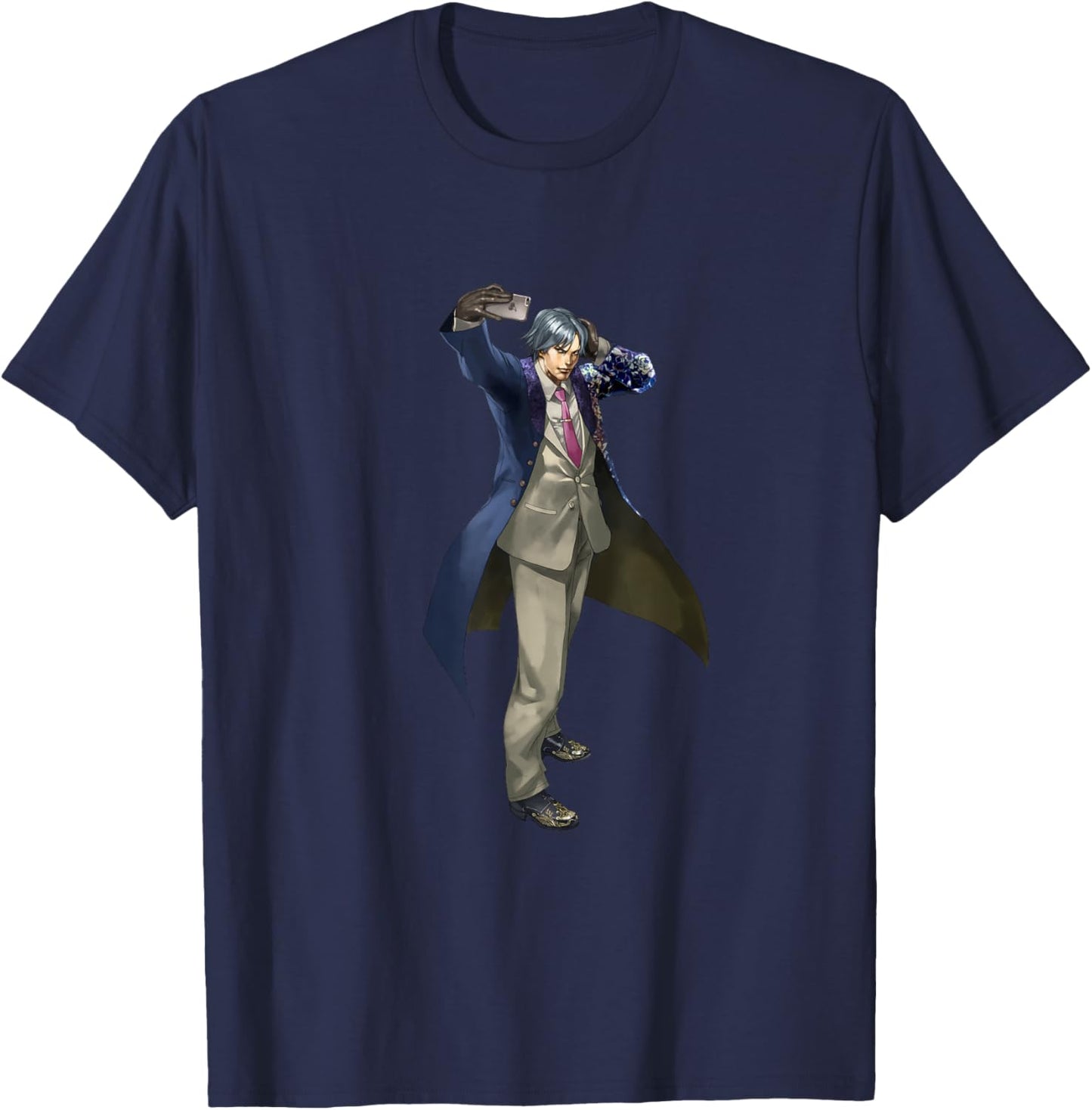 Bandai Namco Entertainment Inc. TEKKEN7 LEE CHAOLAN 003 , Small, Black T-Shirt - T-Shirt | Navy