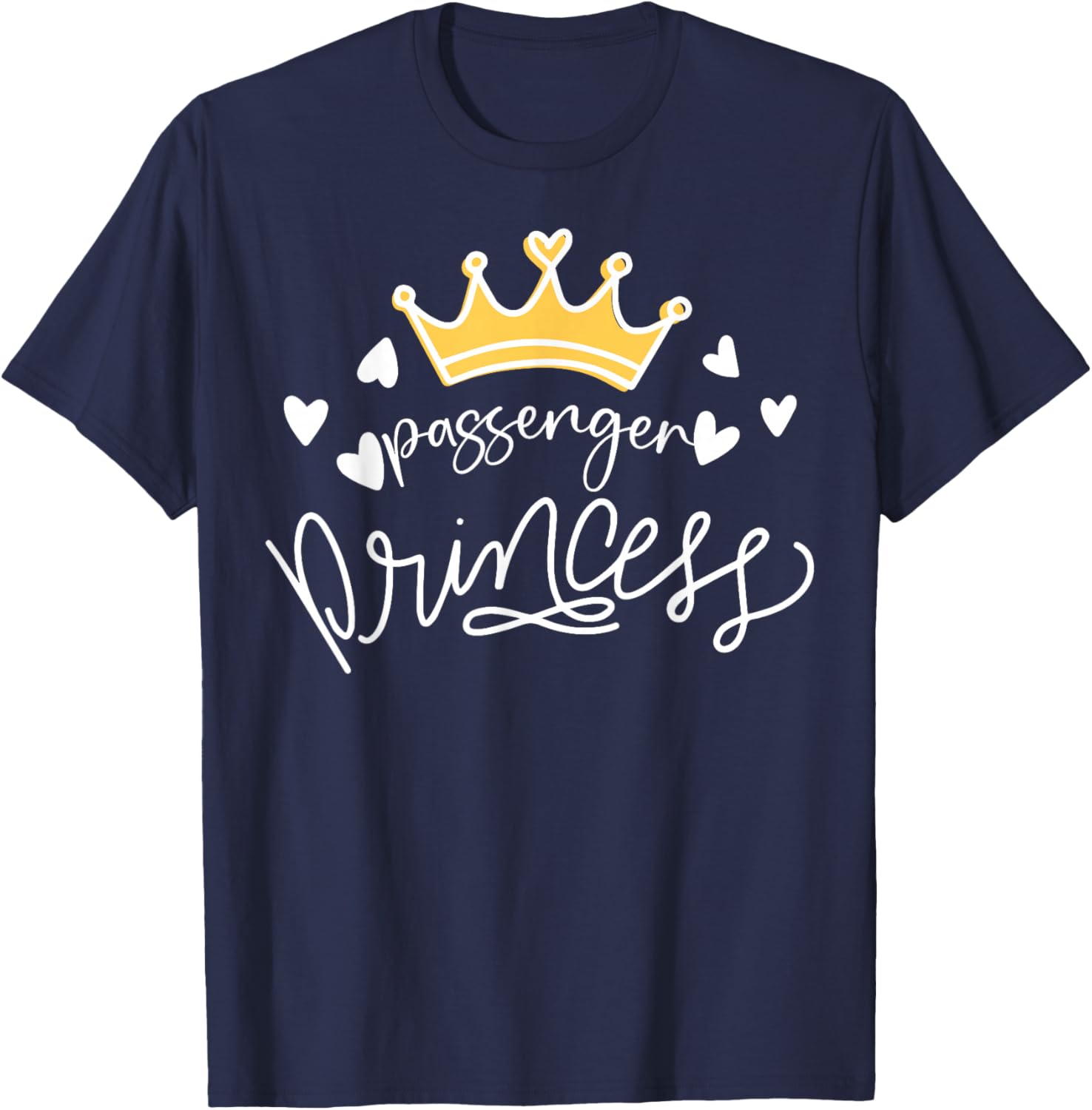 Funny Passenger Princess T-Shirt - T-Shirt | Navy