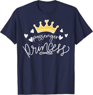 Funny Passenger Princess T-Shirt - T-Shirt | Navy