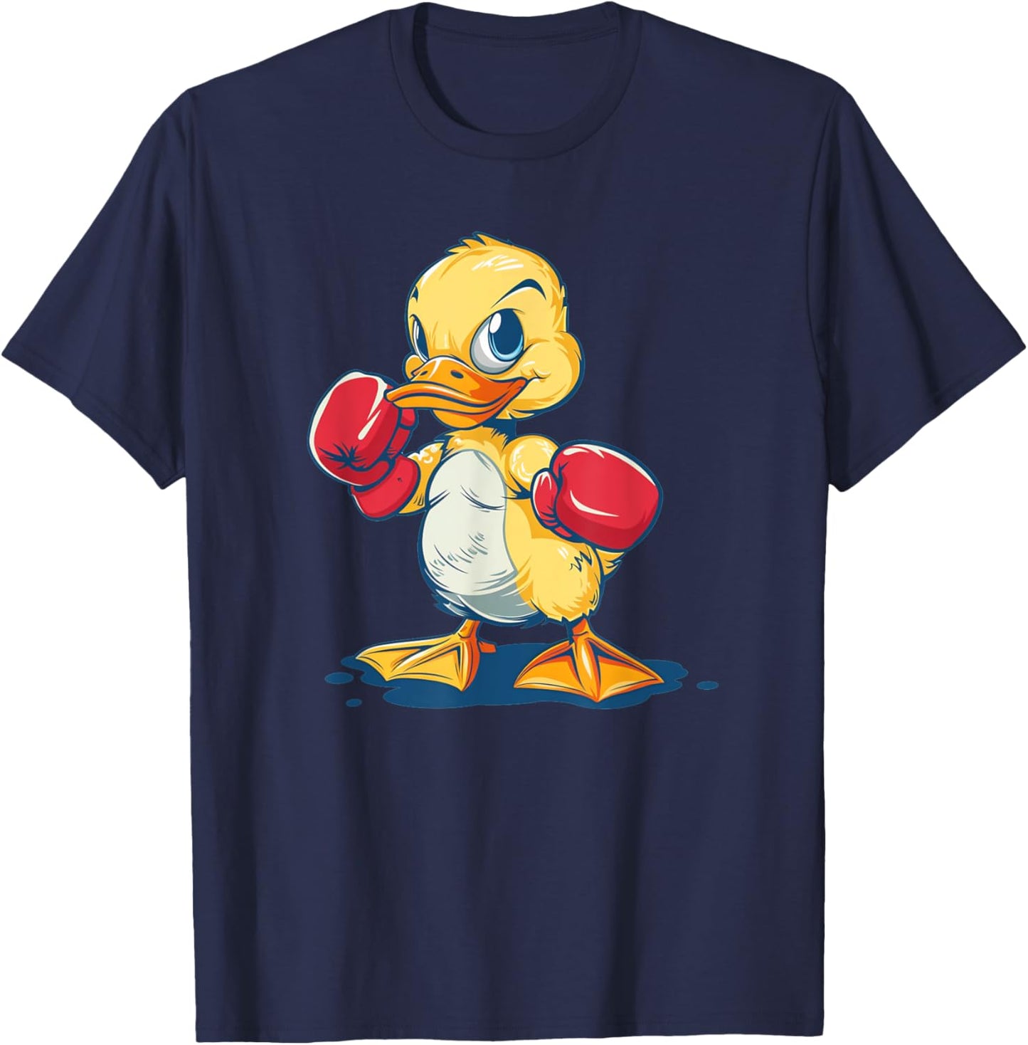 Funny Duck with boxing Gloves Costume for Ducks Lovers T-Shirt - T-Shirt | Navy