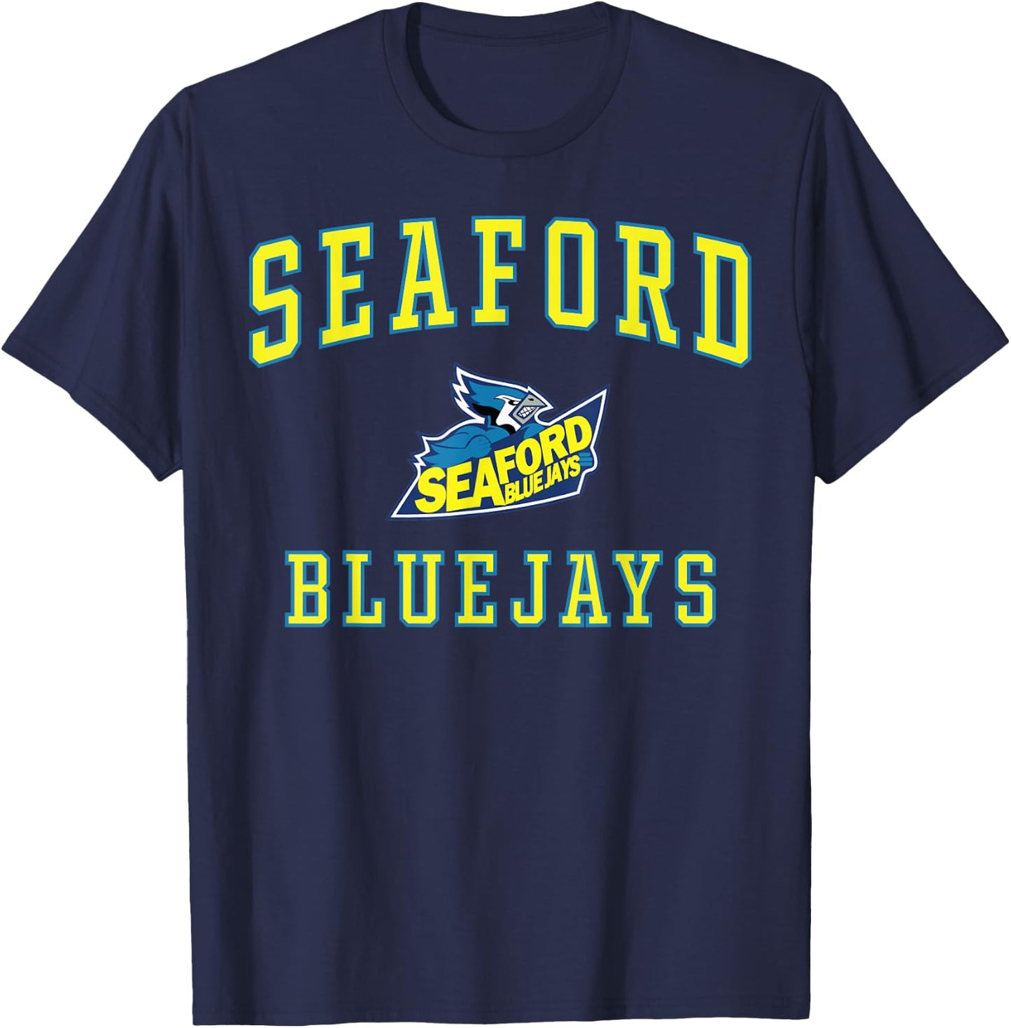 Seaford High School Bluejays C1 T-Shirt - T-Shirt | Navy