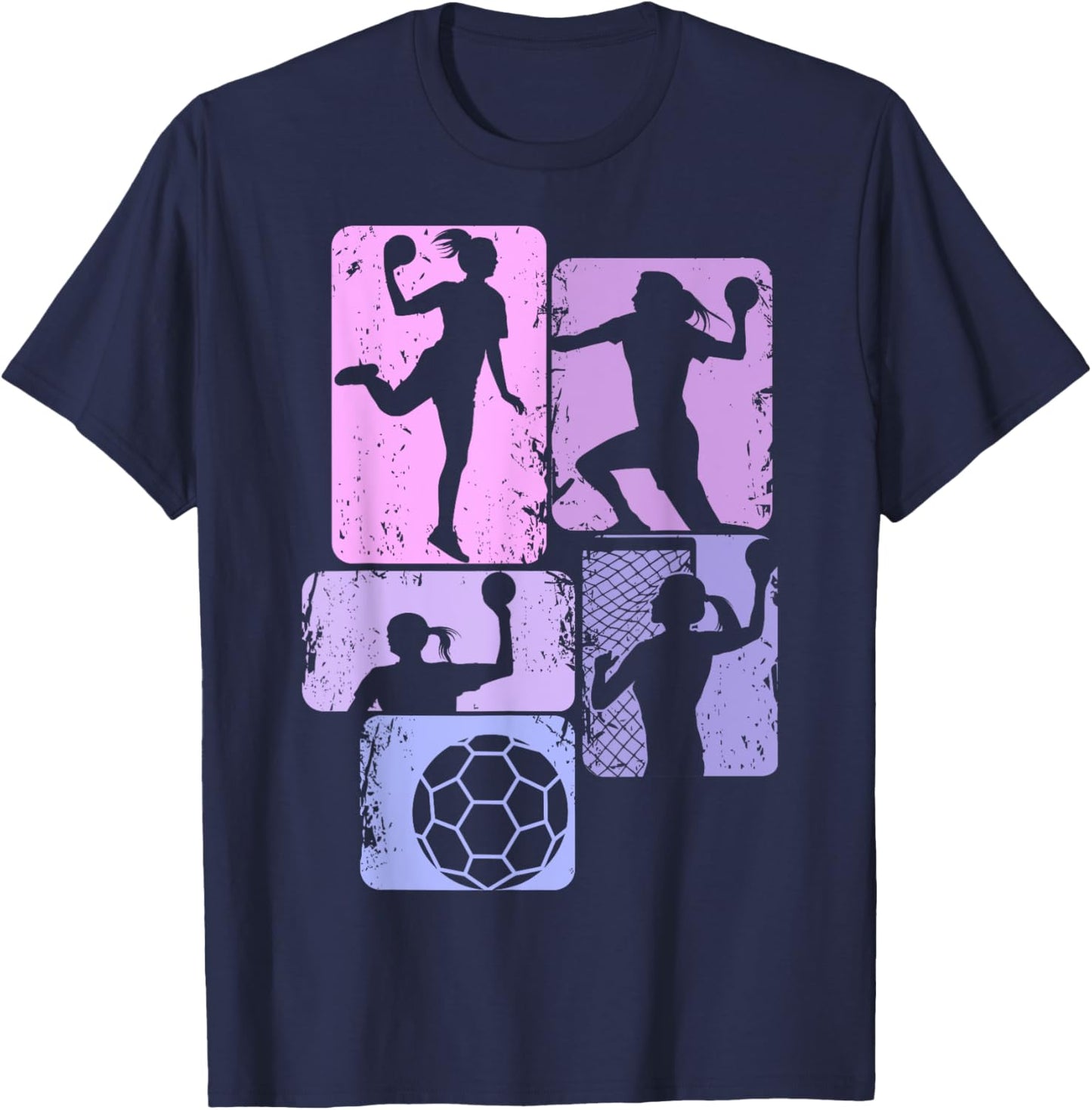 Handball Handballerin Mädchen Kinder Frauen T-Shirt - T-Shirt | Navy